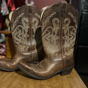 Smoky Mountain Cowboy pointed toe boots so 10